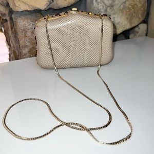 Judith Leiber Karung Convertible Clutch Evening Bag
